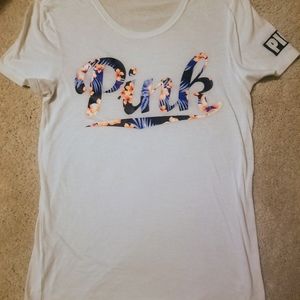 VS Pink Hawaiian Logo Campus Tshirt